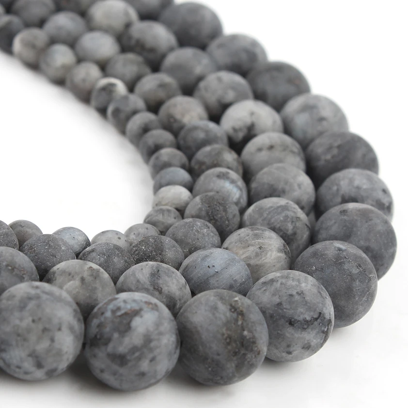 thumbnail image 1 of Venta al por mayor de cuentas redondas de piedra de lava volcánica negra natural de 4-14 mm, tamaño a elegir de 15 pulgadas para hacer joyas, pulseras de bricolaje, 1 of 5