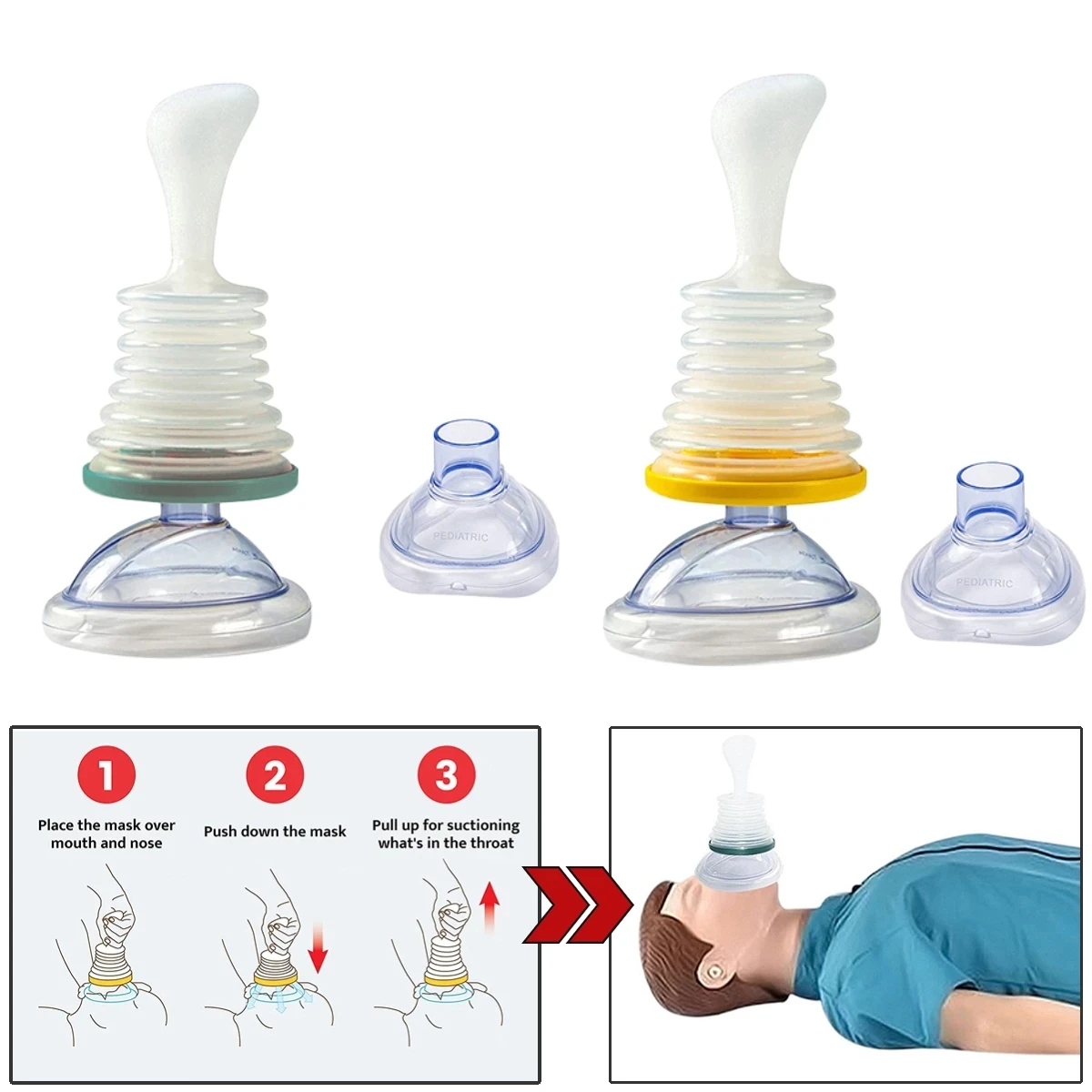 Portable CPR First Aid Choking Device Adults Children Choking Rescue