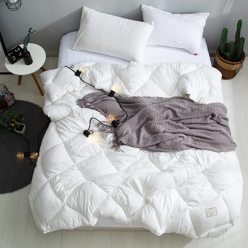 

New Winter Thicken Warm Quilt Comforter Blanket Four Seasons Home Duvets High Quality Single Soft Bed Winter Quilts with Filling