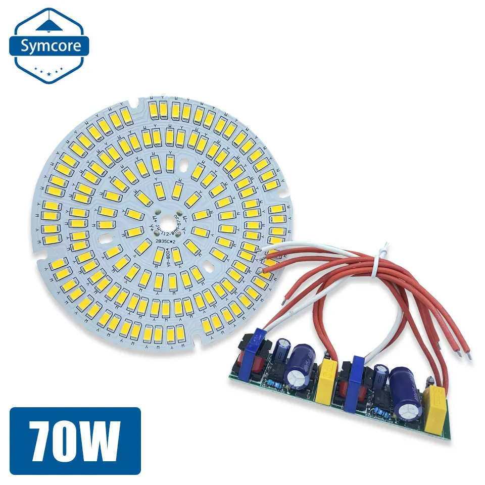 LED SMD5730 Chip 70W 112.8mm Brightness Light Board With PCB Driver White Warm White For Lamp Bulb LED Downlight LED Spotlight