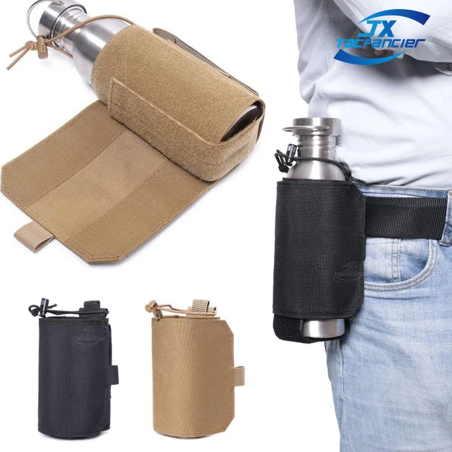 Adjustable Water Bottle Holder With Storage Pouch Bag - Perfect