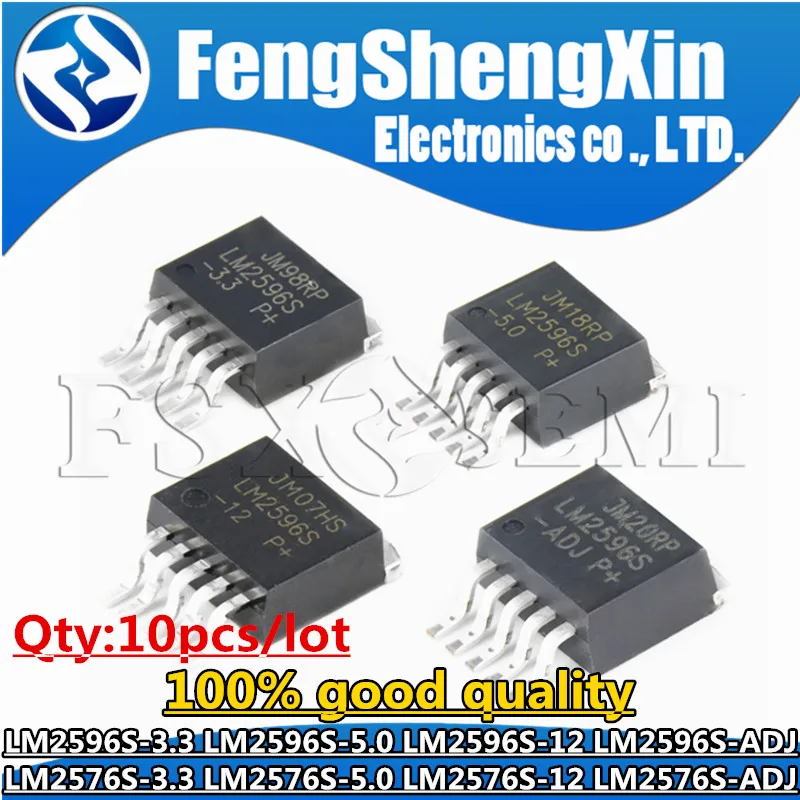 

10pcs LM2596S LM2576S LM2596S-3.3 LM2596S-5.0 LM2596S-12 LM2596S-ADJ LM2576S-3.3 LM2576S-5.0 LM2576S-12 LM2576S-ADJ TO-263