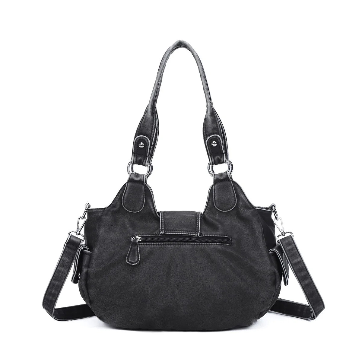 Angelkiss Women Handbag Satchel Top-handle Shoulder Bag Fashion PU Dinner bag Multi-pockets Shoulder Bags Phone Money Pack 6