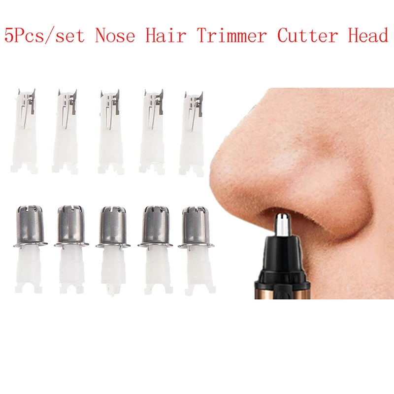 5Pcs Nose Hair Cutter Trimmer Replacement Head 3 in 1 Electric Shaver Razor