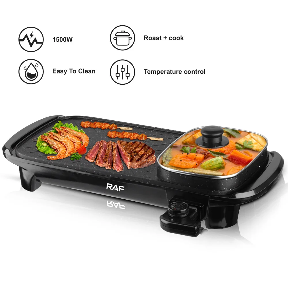 Barbecue Électrique Antiadhésif 1500W