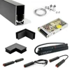 2 Meter Magnetic Track Accessories Connector DC48V Power Supply Surface Mounted Recessed 2m Rail For LED Magnetic Track Light 3