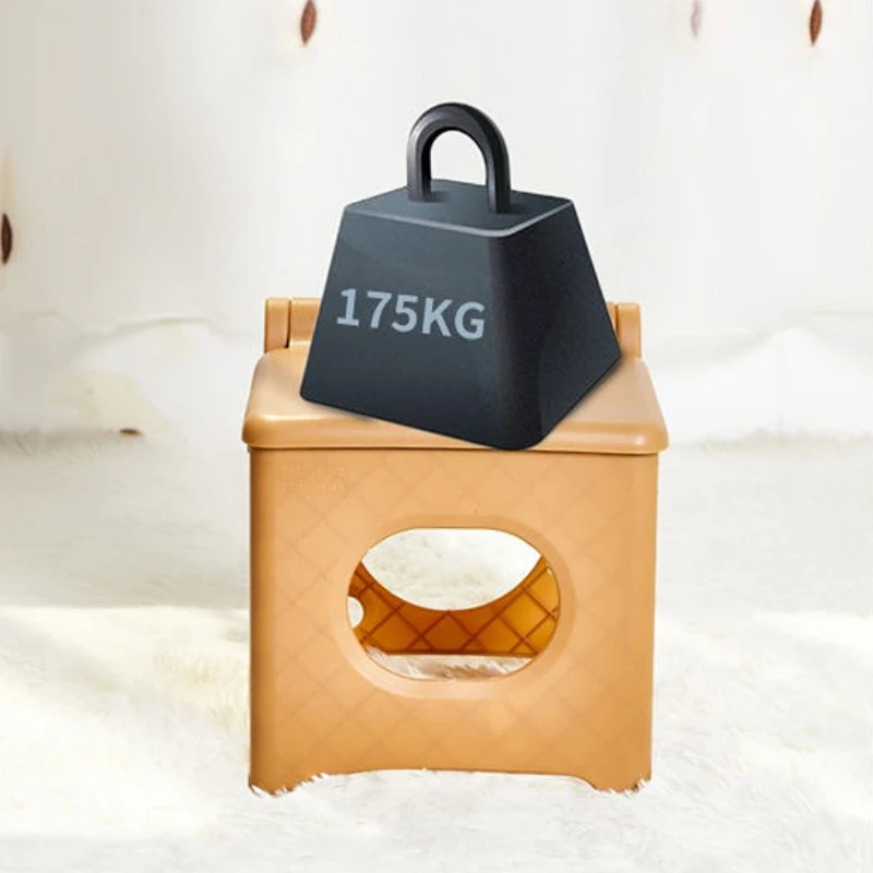 Folding Stools Ottomans Portable Thickened Plastic Home Chair Adult Children General Outdoor Travel Easy Storage Strong Bearing