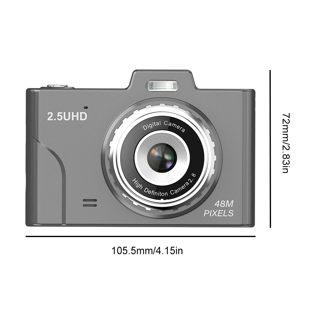 디지털 줌 사진 카메라, CCD 카메라, 2.8 인치 화면 디스플레이 카메라, 8X 비디오 카메라, HD1080P 48MP