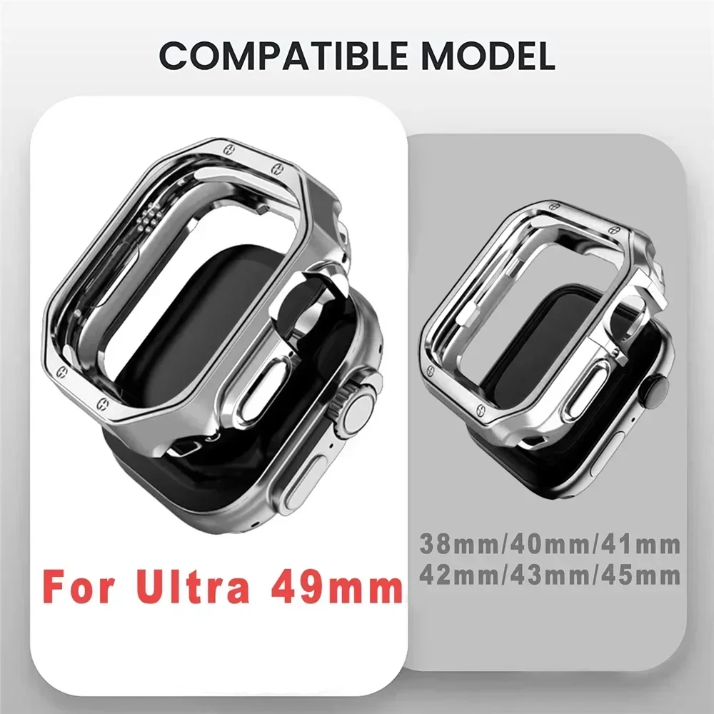  ġ 9 Ʈ  ݼ   ̽, Ͻ Ʈ Ʈ TPU Ŀ, ̿ġ 8 7 SE 6 5 4, 49mm, 45mm, 41mm, 44mm, 40mm