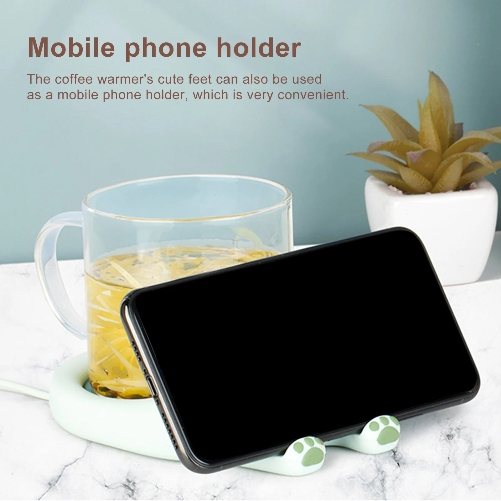 Coffee Mug Heating Pad Cup Warmer Constant Temperature Coaster USB Electric Mug Mat Set Milk Tea Water Heater Home Office Gift 5