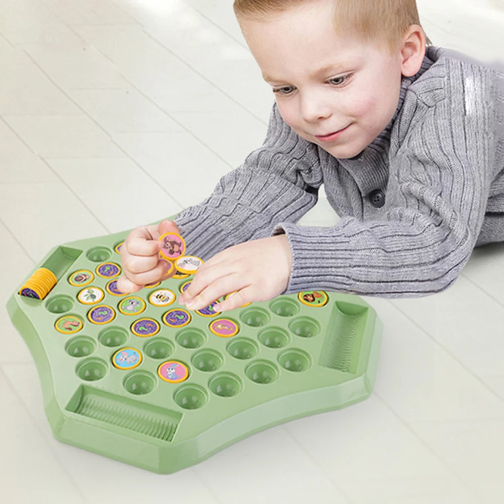Animal Flip Chess Board Game Cognitive Memory Game For Kindergarten Preschool Gathering Board Game Table Games