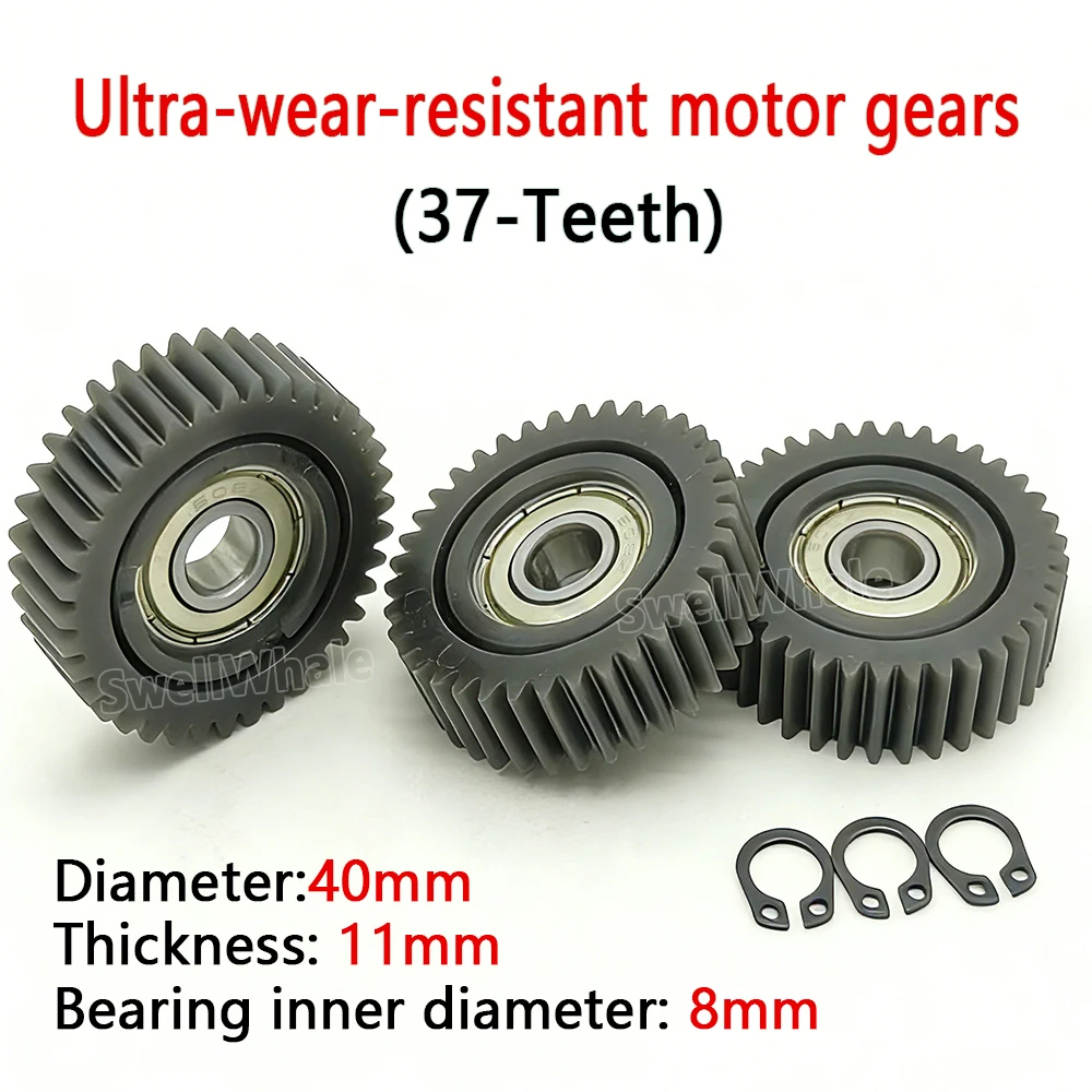 High-Performance E-Bike Planetary Gears with 608Z Bearings for Folding Bicycle Hub Motor - Nylon 37T Gear System