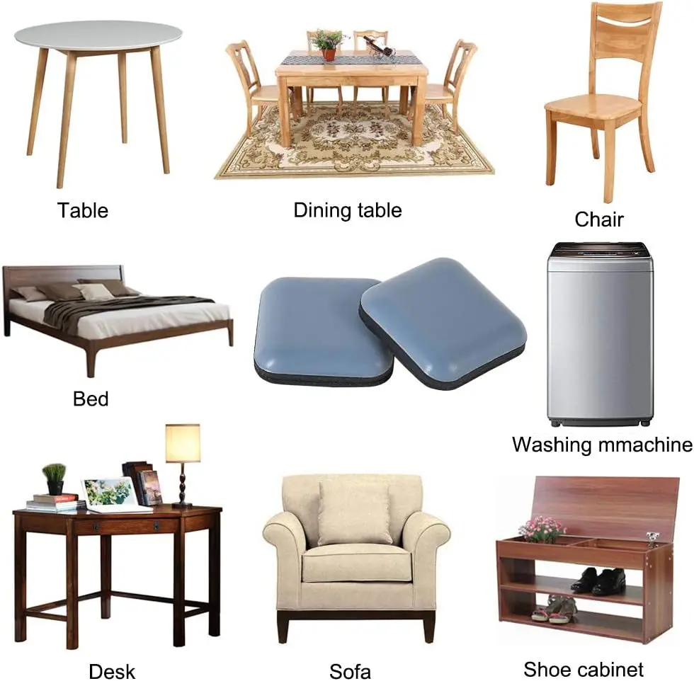 Self-Adhesive Furniture Glides - Floor Protector Pads