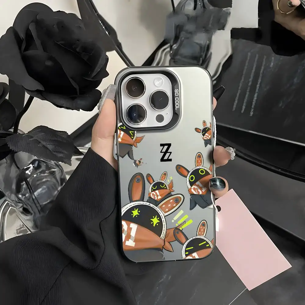 Zenless Zone Zero Bangboo Multicolor Matte Laser Metallic Aurora Phone Case