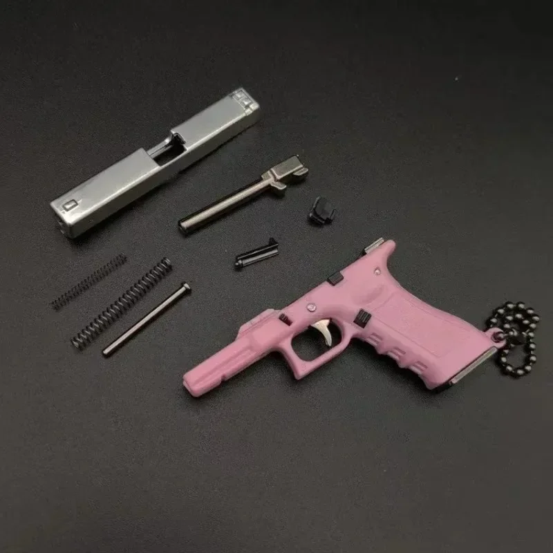 1:3 G17 Keychain Metal Mini Tactical Key Chain Tiny Pendant for Decorative Ornament Collection Christmas Gift for Men Army Fan christmas decorations
