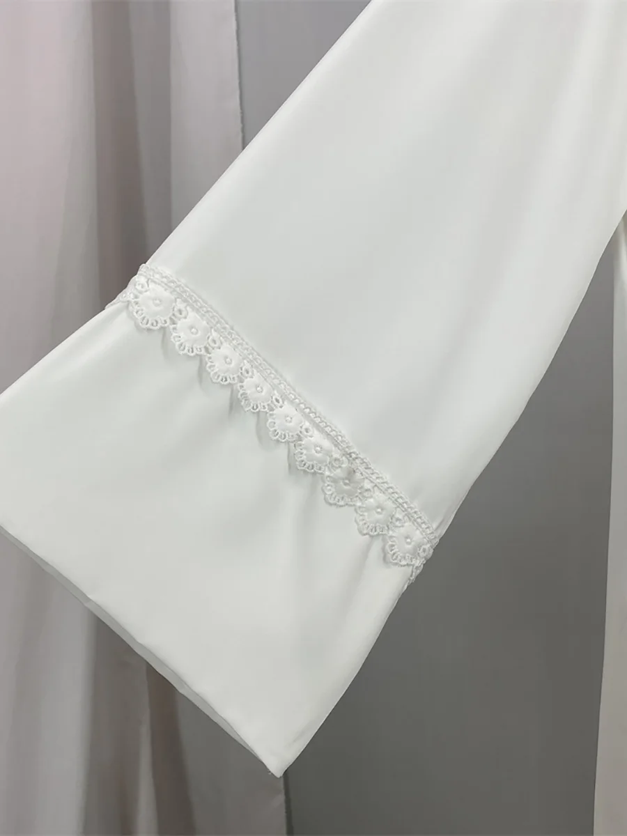 S.H ARAB SHOP عباية سوداء كيمونو فاخر للنساء 4