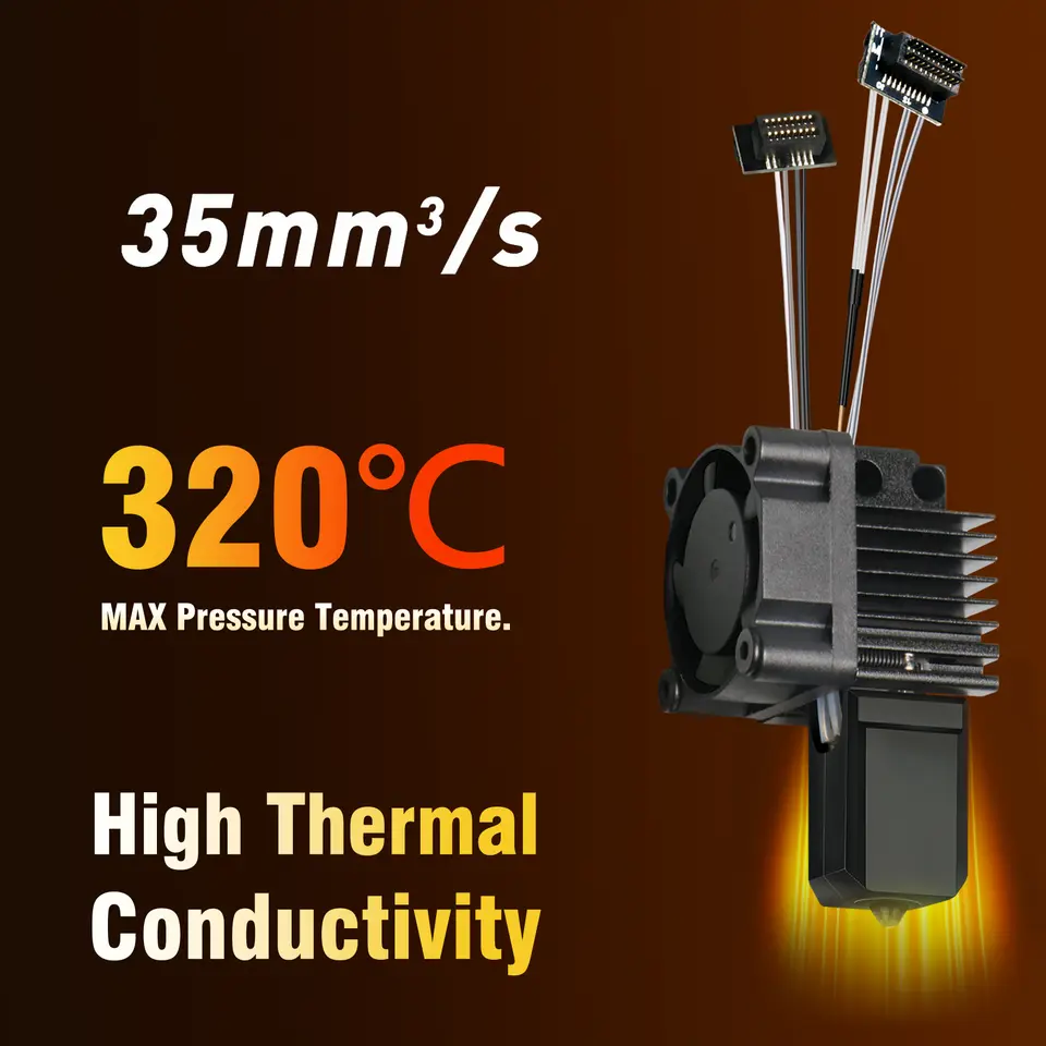 For Bambu Lab X1 X1C P1P P1S Hotend With Fan V2.0 Print Head Complete Hotend Upgrade Hot End P1s Accessories 3D Printing Parts image 6