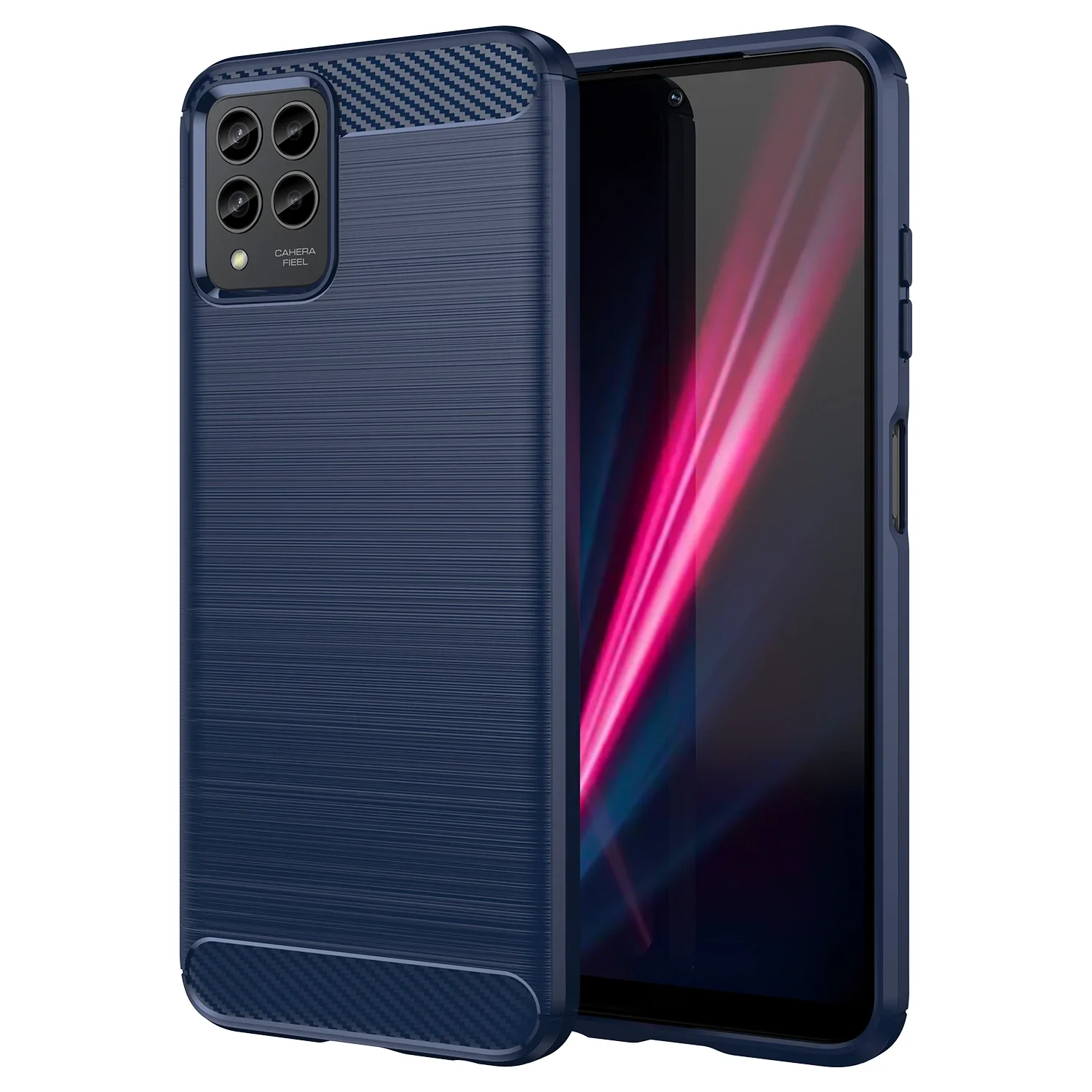 Sleek Carbon Fiber Texture TPU Shockproof Protective Case