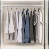 Wardrobe Rail Extendable Clothing Rail 56-100cm Stainless Steel Clothes Rod with End Sockets Screws Adjustable Closet Rail Pole 3
