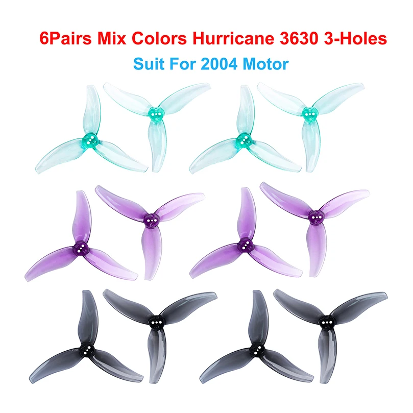 GEMFAN Hurricane Series 3-Blade FPV Racing Drone Propellers - CW/CCW