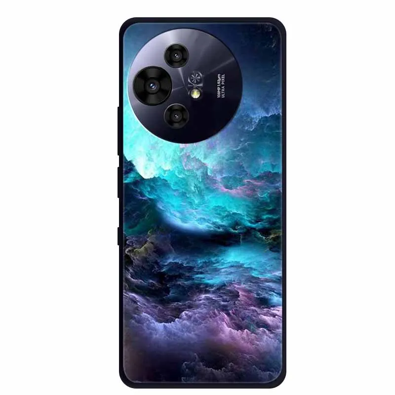 Black Silicone Protective Back Cover - Stylish and Durable Bumper Coque for TCL 50 Pro NxtPaper 5G