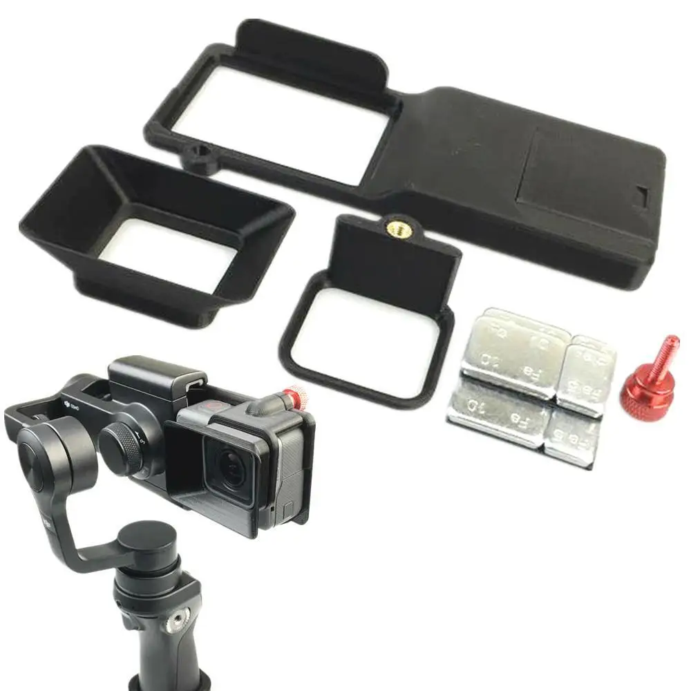 

GoPro Hero 3 4 5 6 Adapter Switch Mount Plate Sun Shade for Osmo Mobile Gimbal Transfer to Gopro Hero 5/6 sport camera