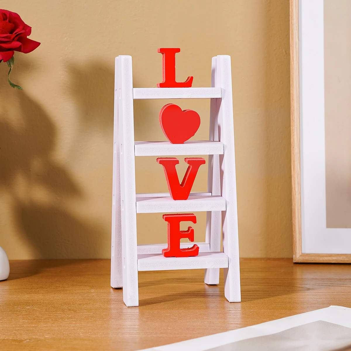 1PC, Valentine's day, modern and simple LOVE ladder decoration piece, snowboard tabletop decoration piece 6
