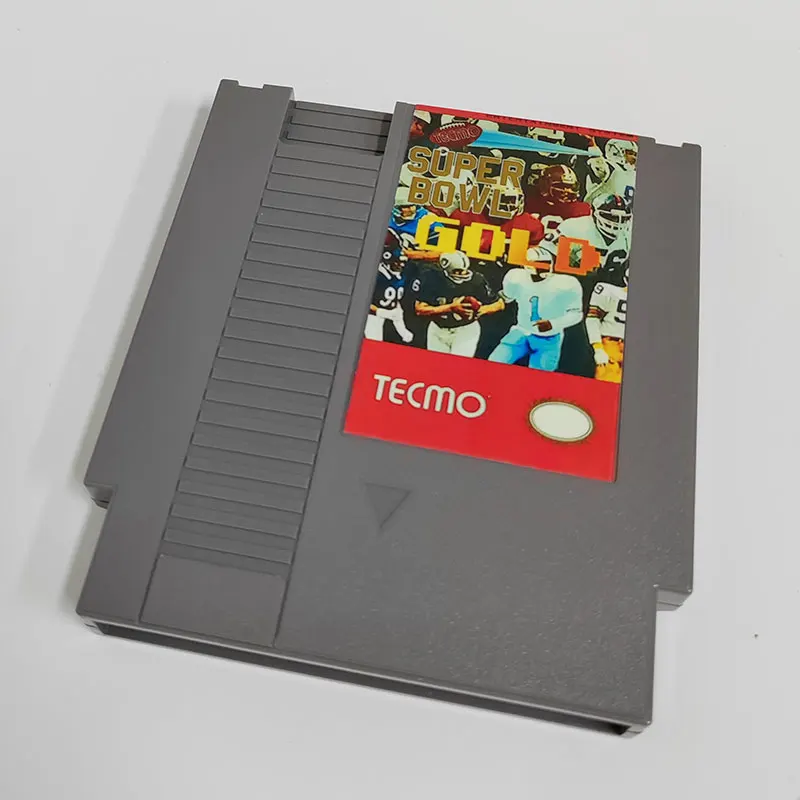 Tecmo super bowl gold-8 bit spiele karte pal und ntsc usa version spiel kassette für 72 pins nes klassische konsole