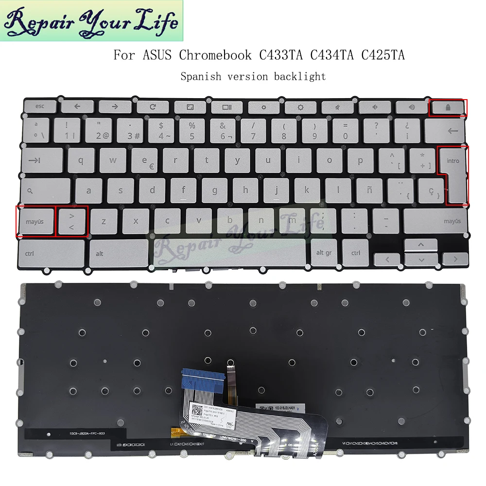 AKKEE C31N1824 Laptop Batterij voor Asus Chromebook Flip C434 C434T C434TA C434TA-AI0041 AI0043 AI0045 AI0051 AI0080 AI0095 AI0108 DS384T DS588T E10013 E10022 11.55V 48Wh
