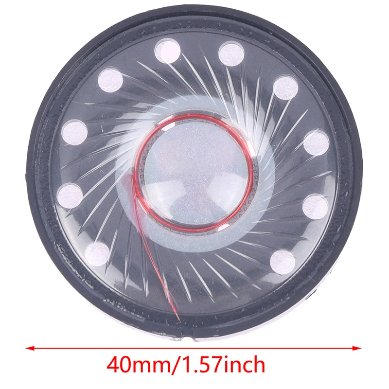 2Pcs 40mm Headset Driver Hifi Headphone Speaker Unit 112db 32ohm Earphone Diy Loudspeaker Repair Parts