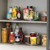 1PCS 9 Inch Lazy Susan Spice Rack Organizer, 360 Degree Rotating Round Lazy Susan Turntable for Cabinet, Clear 3