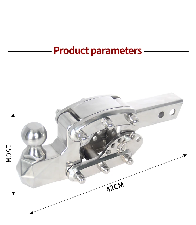Verstellbarer Anhänger kupplungs kugel halter aus Mangan stahl material neues Außen zubehör Anhänger kupplungs anhänger – Detail 2