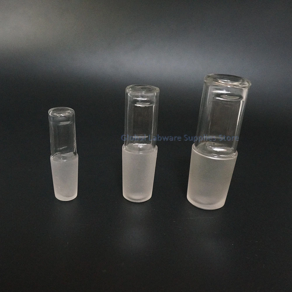 Lab Bottle Stopper 1pcs Glass stopper Glass hollow plug Joint 14# 19# 24# 29# 34# Grinding flat plug Hollow plunger
