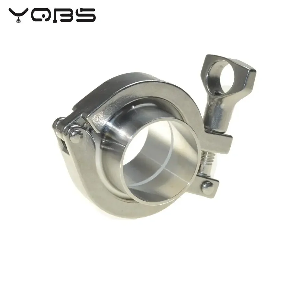 YQBS Weld Welding Tri clamp SS Sanitary Flange Pipe Ferrule PTFE or Silicone Gasket Stainless Steel SUS SS 304