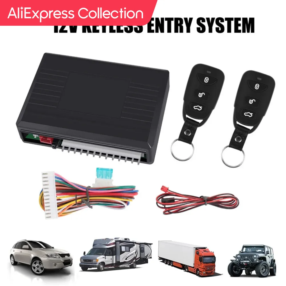Aliexpress Collection Car Remote Central Door Lock Keyless Control Kit Sistema Di Allarme Telecomando