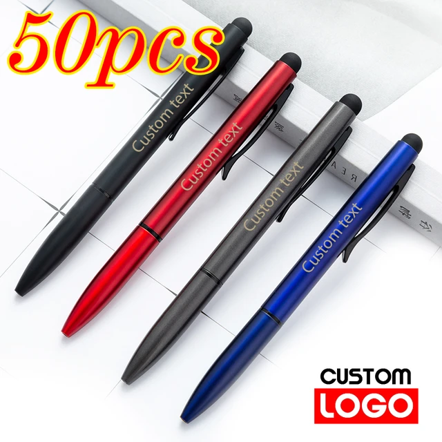 10pcs/lot Retail metal ballpoint pen metal fancy pen with custom laser logo  - AliExpress