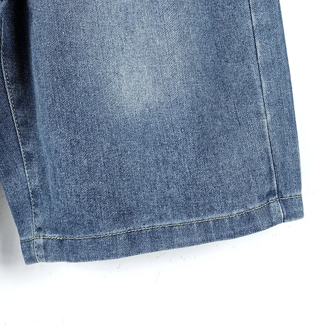 Capris Jeans Loose Women's Shorts Baggy Summer Clothes Korean Dongdaemun 2025 Woman Clothing Blue Big Size Hanbok Pants Short 6