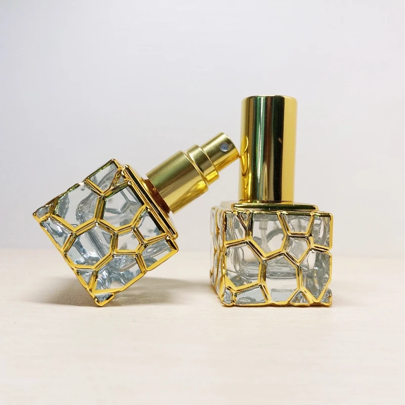 

10ml Mini Glass Perfume Spray Bottle Travel Portable Atomizer Bottle Refillable Empty Cosmetics Liquid Container Vials