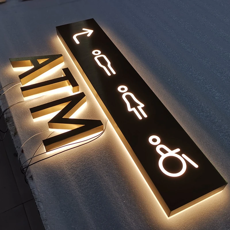Wall Decor Acrylic Sheet Led Sign Business Sign Company Wall Outdoor