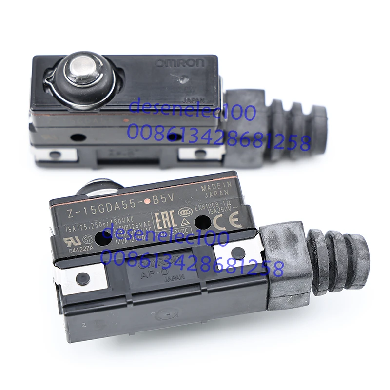 2 개/몫 Z-15GDA55-B5V 엘리베이터 알람 감지 스위치 방수 SPDT 15A 125V 짧은 스프링 플런저