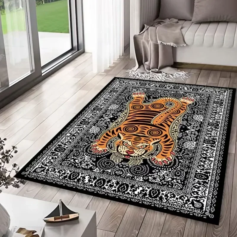Abstract Decorative Living Room Carpet Nordic Bedroom Bedside Plush Floor Mat Leisure Area Coffee Table Soft Rug Ковер Tapis 러그