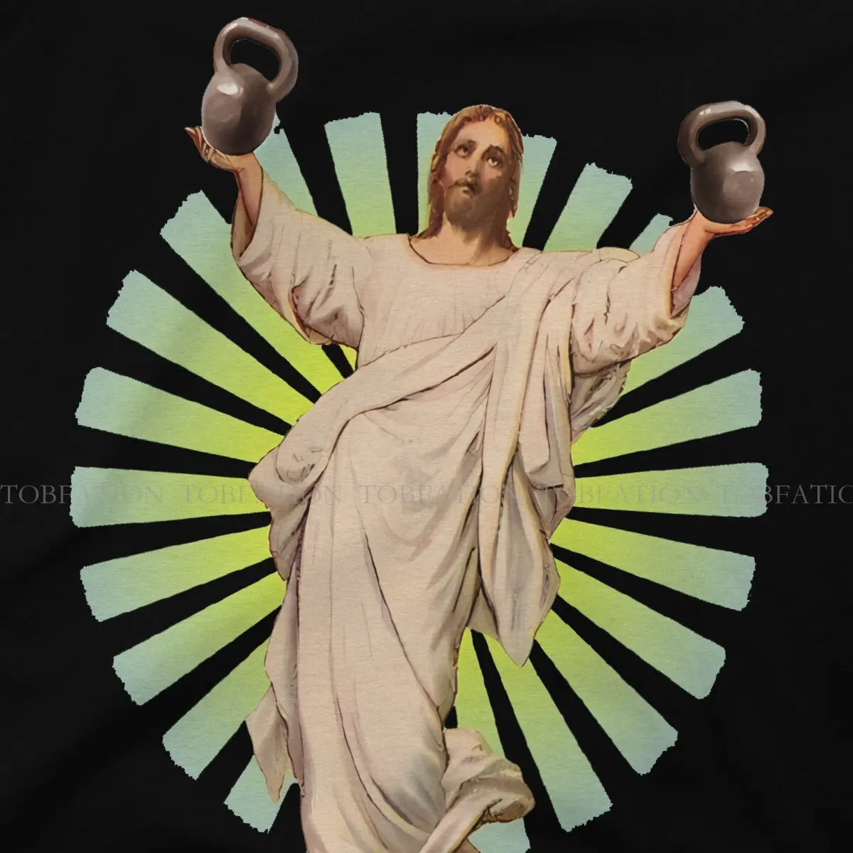 Du hebst sogar o Hals T-Shirt Jesus Crossfit lustige reine Baumwolle Basic T-Shirt Männer Kleidung neues Design großen Verkauf