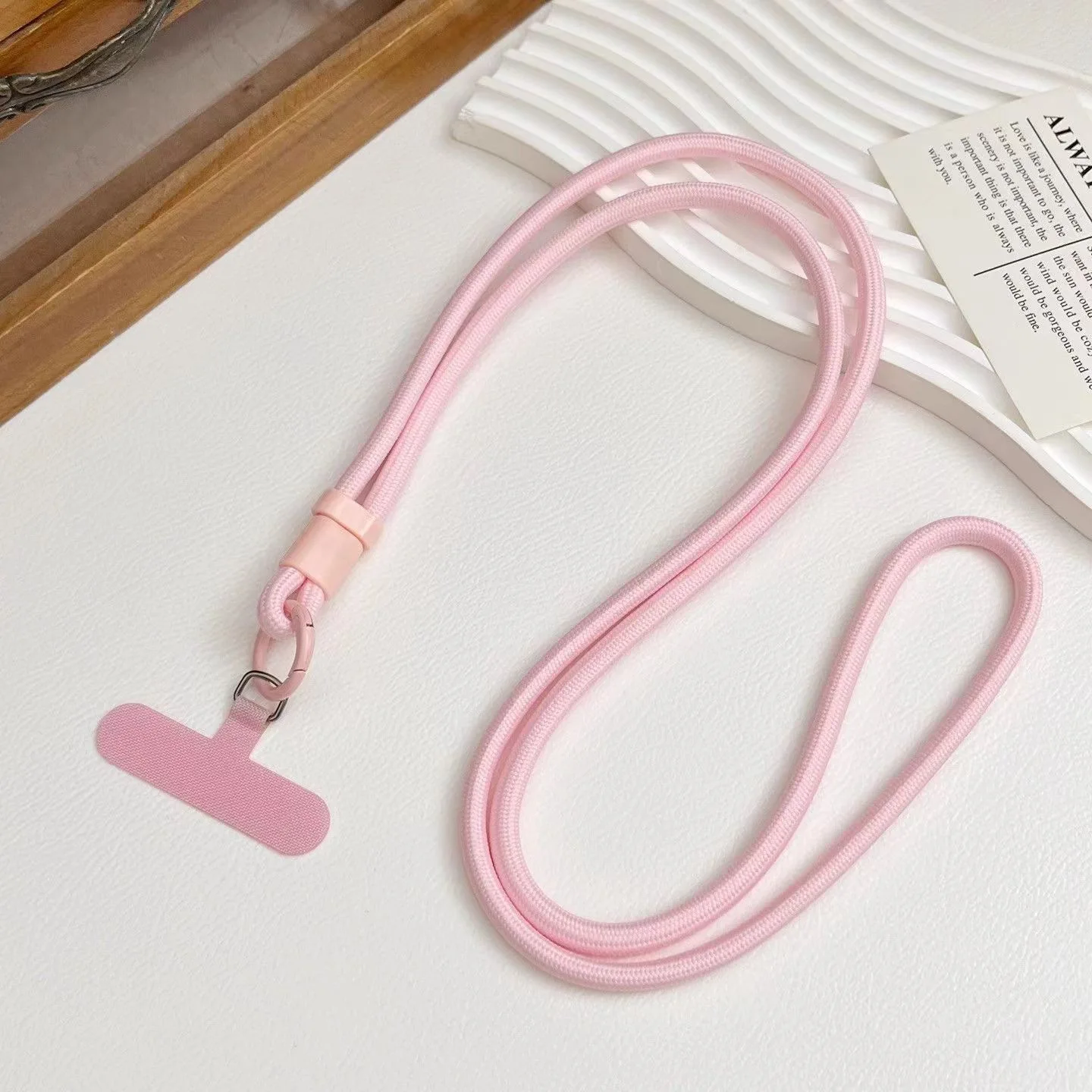 Personalized Solid Color Mobile Phone Lanyard Crossbody Rope Strap Image 8
