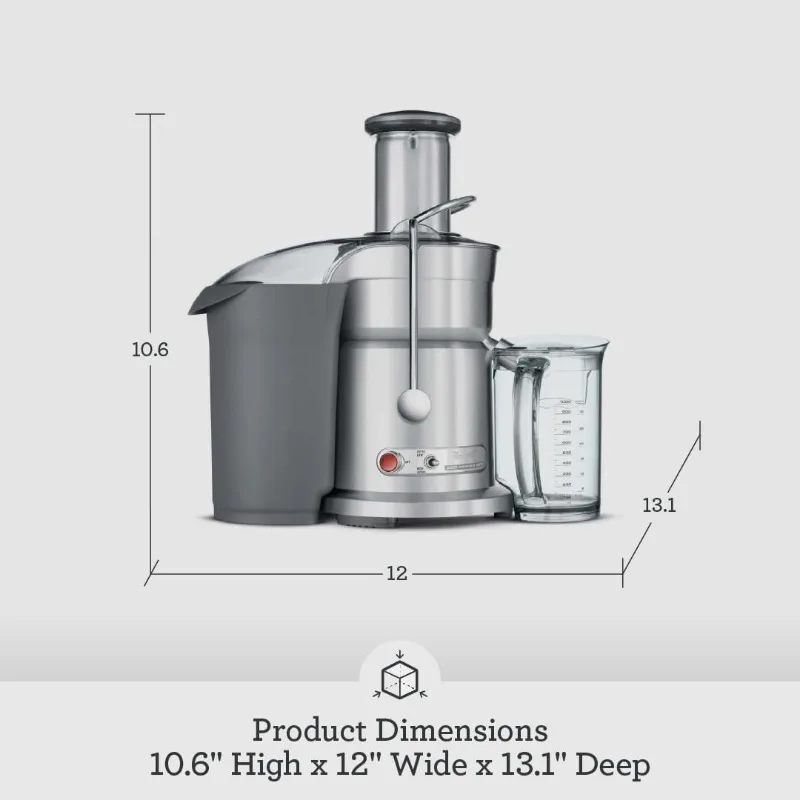 Centrifugal Juicer, 800JEXL Juice Fountain Elite, Brushed Stainless Steel 6