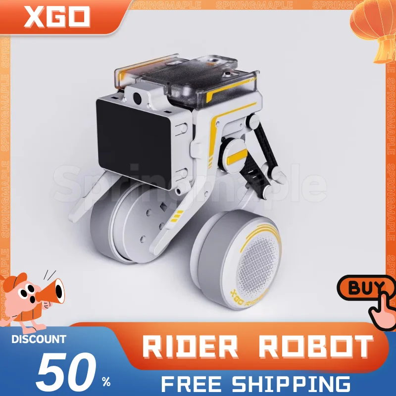 XGO Rider Robot Desktop AI Wheel-Legged Robot Omni Directional Self-Balancing Raspberry Pi Electronic Pet AI with Custom