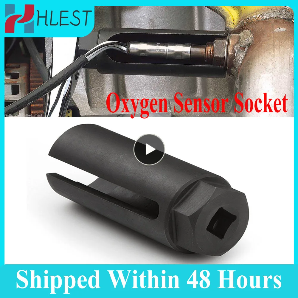 

22mm Oxygen-containing European Standard Oxygen Vacuum Lambda Sensor Removal Socket Kit Car Tool 1/2" Drive 8mm Slot Wrench Tool