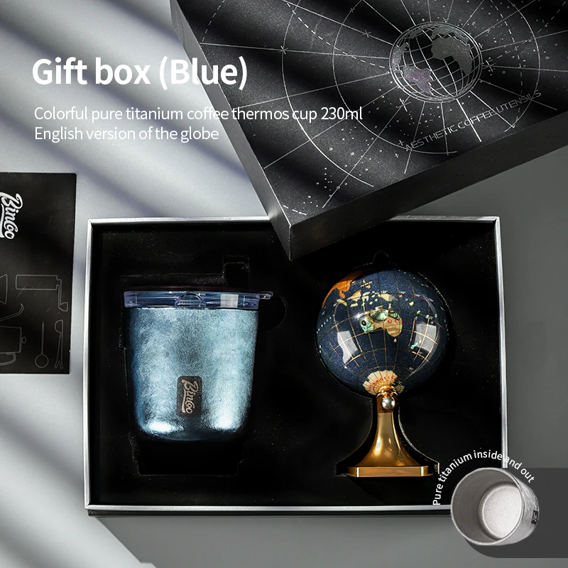 كوب قهوة حراري من التيتانيوم من بينكو، طقم هدايا ف...