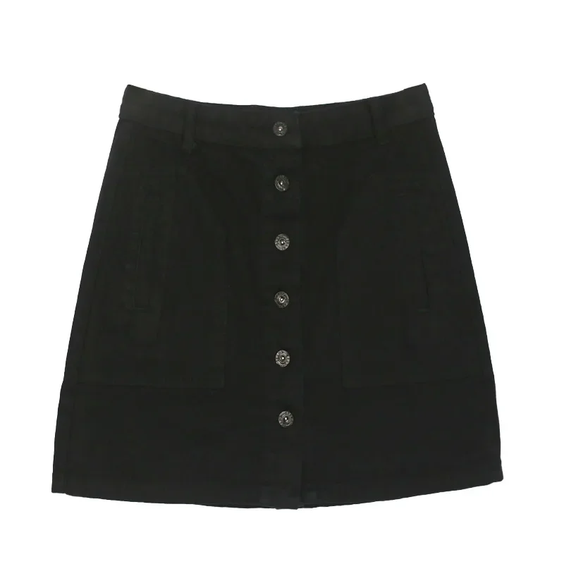 S-5XL Women's Solid Denim A-Line Skirt Preppy Style Plus Size Korean Female Fall Fashion Sexy Thin A Hip Skirt 2023 New Summer