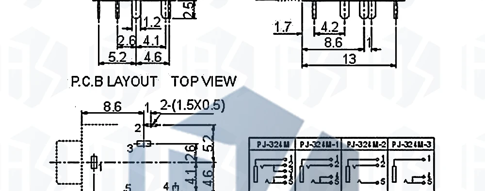 5~10 Stück Bestseller 5-Pin 3,5mm Stereo-Audiobuchse PCB-Platinenmontage für Kopfhörer mit Mutter PJ-324M – Detail 4
