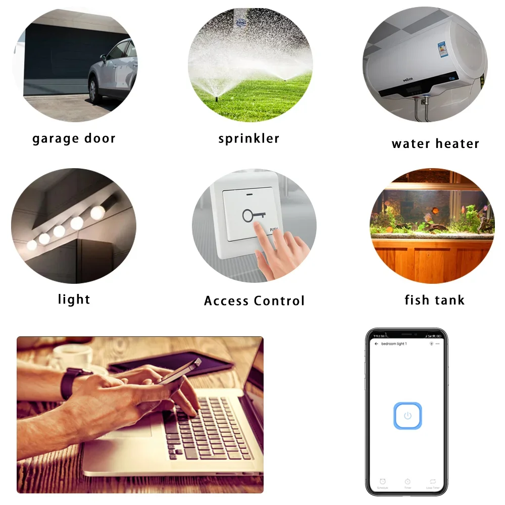 EWelink Smart WiFi Relay Smart Switch DC 5V 12V 24V 48V Wireless Remote Control 1 Channel Alexa Googole Home Voice Control